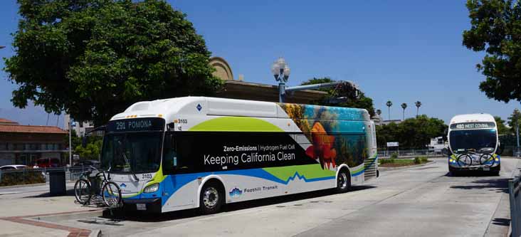 Foothill Transit New Flyer XHE40 & NABI BRT 42CNG 2118